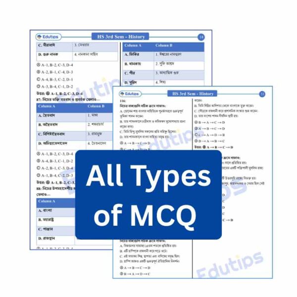 HS History All Types MCQ Question Answer